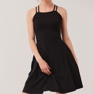 Women’s Black Fit and Flare Strappy Dress